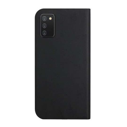 Erittäin ohut matkapuhelimen kuori pidikkeellä Samsung Galaxy A02s - Musta