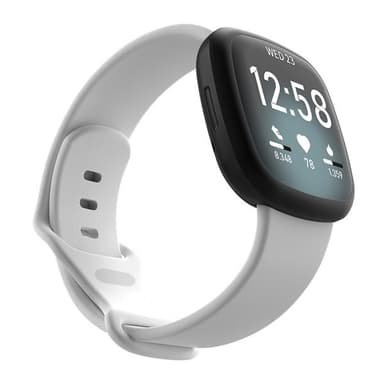 Silikoniranneke Fitbit Versa 3 Valkoinen - Small