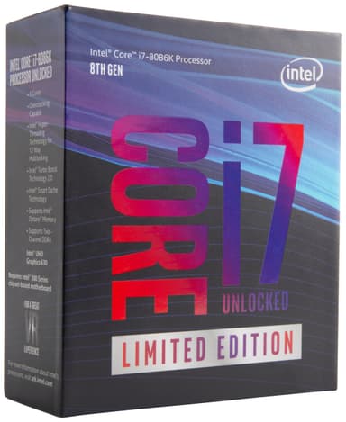 Intel Core i7-8086K Limited Edition prosessori (box)