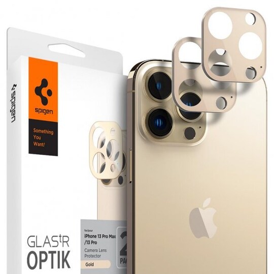 iPhone 13 Pro/iPhone 13 Pro Max Kameran linssinsuojus Glas.tR Optik 2-Pakkaus Kulta
