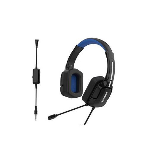 Philips Pelikuulokkeet TAGH301BL/00 Mikrofoni, musta/sininen, langallinen