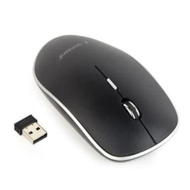 Gembird Silent langaton optinen hiiri MUSW-4BS-01 USB, musta
