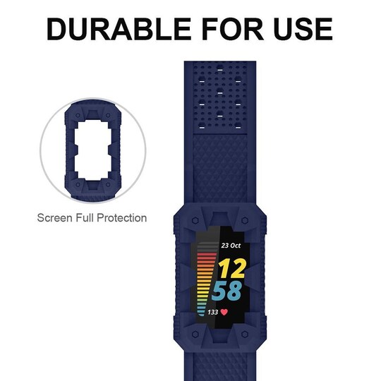 Kelloranneke on yhteensopiva Fitbit Charge 5 Blue:n kanssa