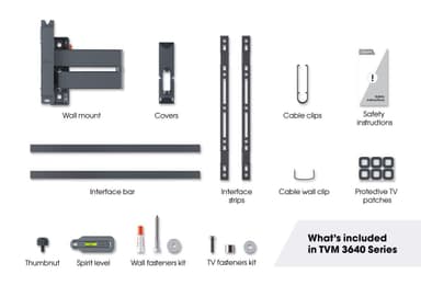 Vogels COMFORT Full Motion+ TV seinäteline TVM3645 (musta)