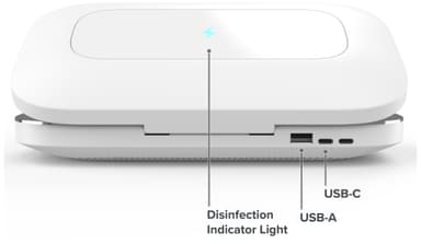 PhoneSoap Pro puhelimen desinfiointilaite (valkoinen)