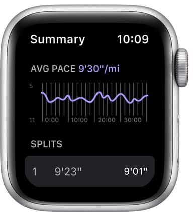 Apple Watch Nike SE 40mm GPS+Cellular (hopea/platinanvalk. ranneke)