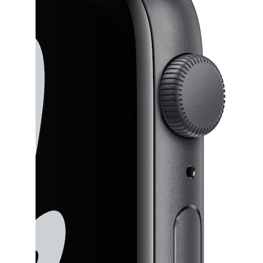 Apple Watch Nike SE 44 mm GPS (harmaa alu./antr. musta sport-ranneke)