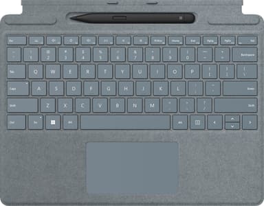 Microsoft Surface Pro 8/9 suojakuori näppäimistöllä (jäänsininen)