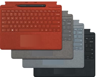 Microsoft Surface Pro 8/9 suojakuori näppäimistöllä (punainen)