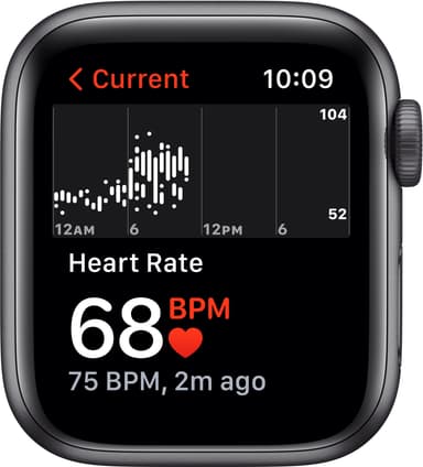 Apple Watch Nike SE 40 mm GPS (harmaa alu./antr. musta sport-ranneke)