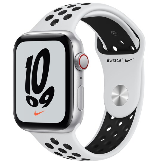 Apple Watch Nike SE 44 mm LTE (hop. alum./platinamusta sport-ranneke)