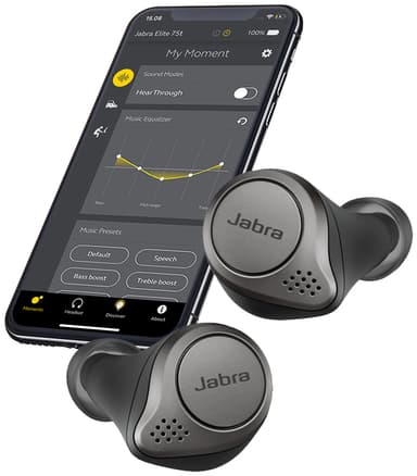 Jabra Elite Active 75t täysin langattomat kuulokkeet (musta)