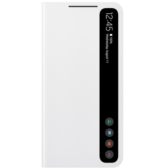 Samsung Galaxy S21 FE Clear View suojakotelo (valkoinen)