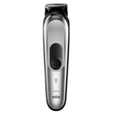 Braun-trimmeri All-in-one MGK7221 Käyttöaika (enintään) 100 min, Mukana nenäleikkuri, litiumioni, ajopää/terien lukumäärä 1, musta/harmaa, märkä ja kuiva