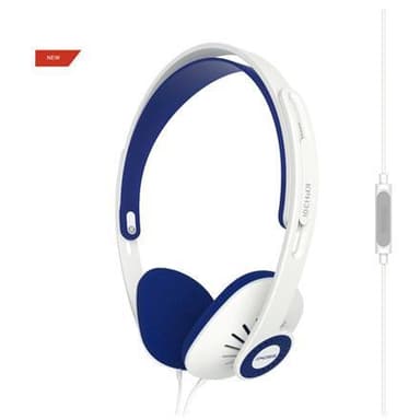 Koss-kuulokkeet KPH30iW sanka/on-ear, 3,5 mm (1/8 tuumaa), mikrofoni, valkoinen,