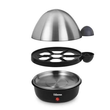 Tristar Egg Boiler EK-3076 musta, ruostumaton teräskansi,