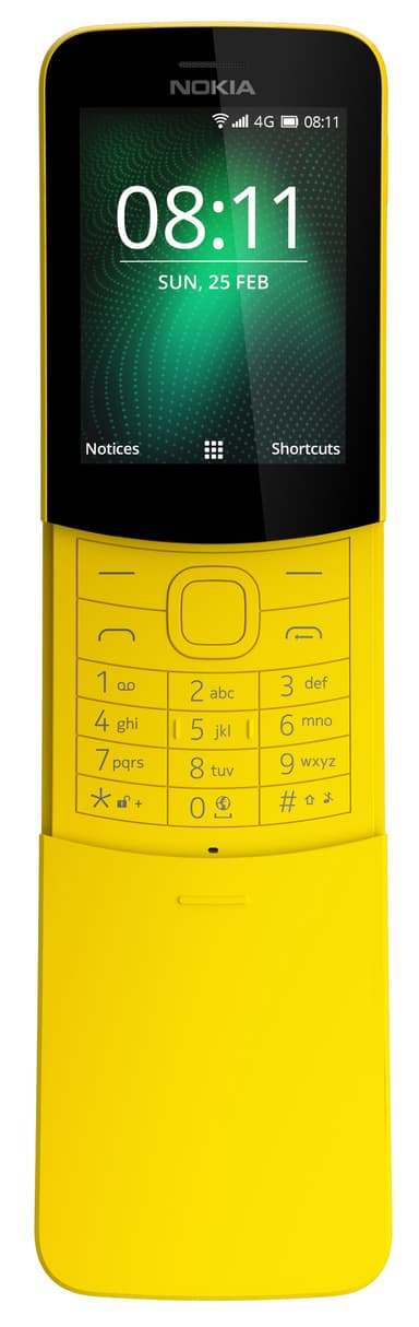 Nokia 8110 4G matkapuhelin (keltainen)
