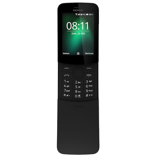 Nokia 8110 4G matkapuhelin (musta)