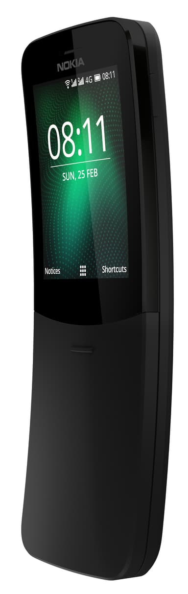 Nokia 8110 4G matkapuhelin (musta)