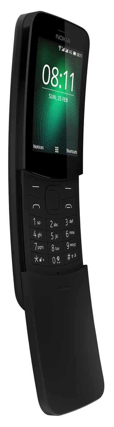 Nokia 8110 4G matkapuhelin (musta)