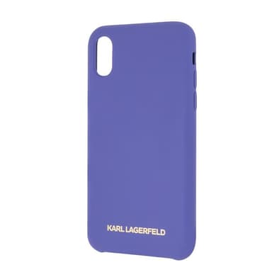 KARL LAGERFELD Gold Logo case for iPhone X/XS, silicone, soft touch, p