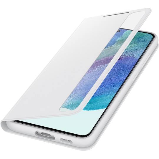 Samsung Galaxy S21 FE Clear View suojakotelo (valkoinen)