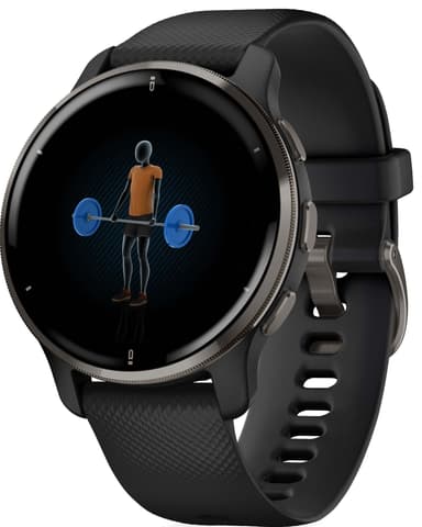 Garmin Venu 2 Plus GPS älykello (musta)
