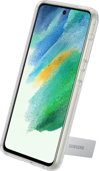 Samsung Galaxy S21 FE Clear Standing Cover suojakuori (läpinäkyvä)