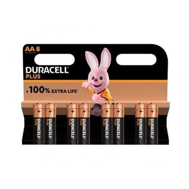 Duracell Plus Extra Life MN1500/LR06 Mignon AA 8 kpl pakkaus