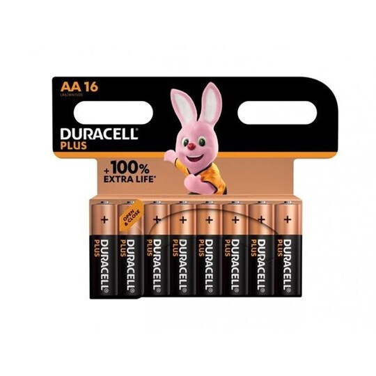 Duracell Plus Extra Life MN1500/LR06 Mignon AA 16 kpl pakkaus