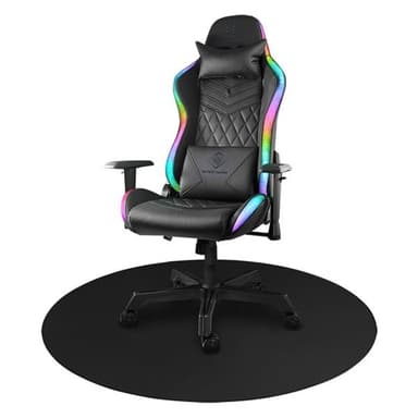 Deltaco Gaming Golvmatta Svart