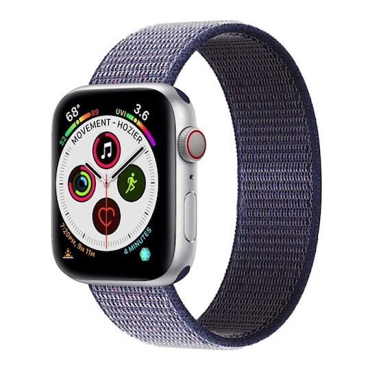 Apple Watch 6 (44 mm) nylonrannekoru - keskiyön sininen
