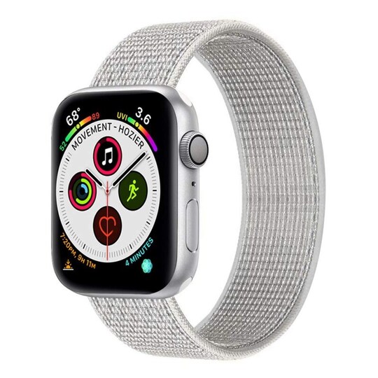 Nylonrannekoru Apple Watch 6 (40 mm) - Summit White