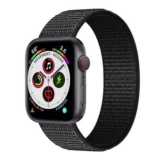 Nylonrannekoru Apple Watch 6 (40 mm) - Dark black