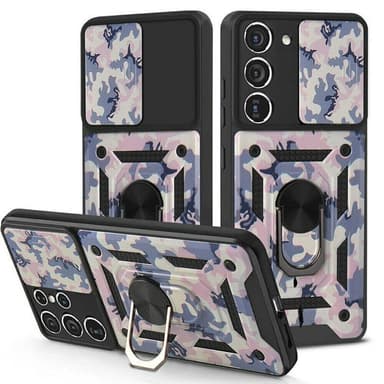 Camo kotelo 3i1 Samsung Galaxy S22 Plus  - pinkki