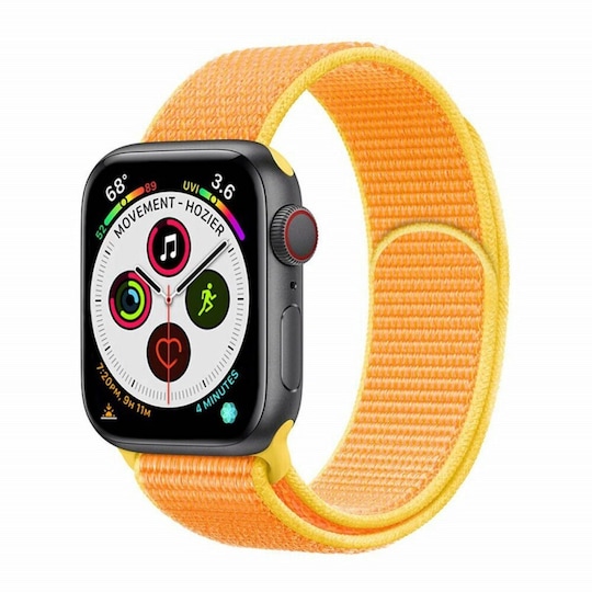 Apple Watch 6 (44 mm) nylonrannekoru - Canary Yellow