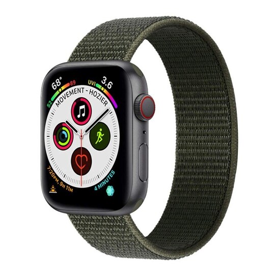 Nylonrannekoru Apple Watch 6 (40 mm) - Military Khaki