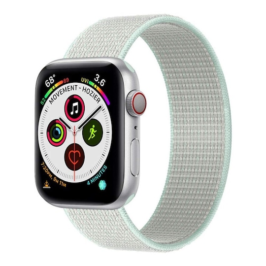 Apple Watch 6 (44 mm) nylonrannekoru - Teal Tint