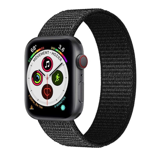 Apple Watch 6 (44 mm) nylonrannekoru - Dark black