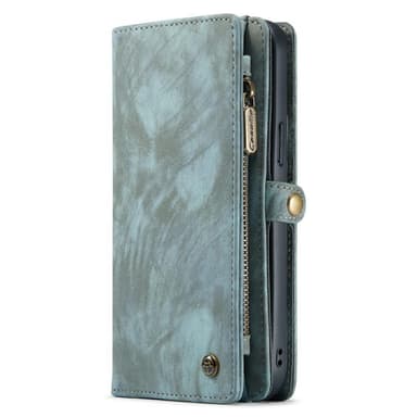 CASEME iPhone 13 Pro Max 2-in-1 lompakkopuhelimen kuori - sininen