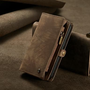 CASEME iPhone 13 Mini 2-in-1 Lompakon Puhelimen Kuori - Ruskea