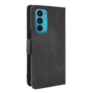 Wallet Stand Flip -puhelinkotelo Motorola Edge 20: lle - musta