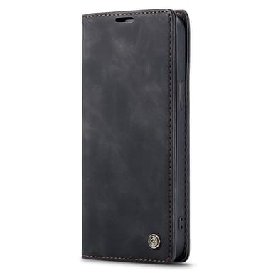 CASEME Retro lompakkokotelo iPhone 13 Prolle - Musta