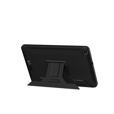 Urban Armor Gear (UAG) Samsung Galaxy Tab A8 10.5 X200 X205 Kuori Scout Cover Handstrap & Kickstand Musta