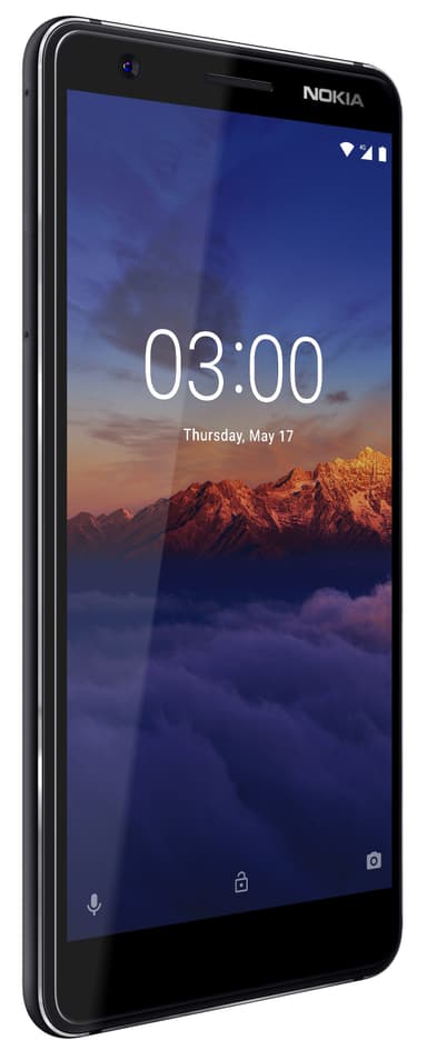 Nokia 3.1 (2018) älypuhelin (musta)
