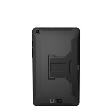 Urban Armor Gear (UAG) Samsung Galaxy Tab A8 10.5 X200 X205 Kuori Scout Cover Handstrap & Kickstand Musta