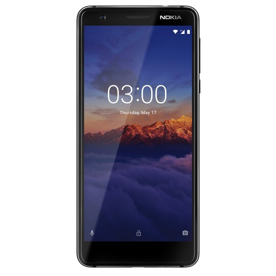 Nokia 3.1 (2018) älypuhelin (musta)
