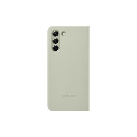 Original Galaxy S21 FE Kotelo Smart Clear View Cover Olive Green