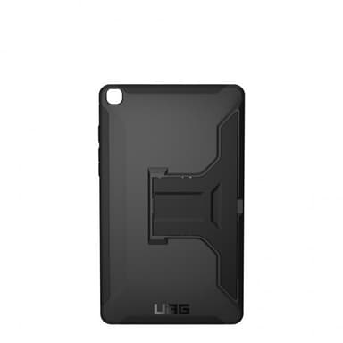 Urban Armor Gear (UAG) Samsung Galaxy Tab A8 10.5 X200 X205 Kuori Scout Cover Handstrap & Kickstand Musta