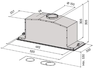 Savo dGH-5705-S2 liesikupu 52 cm teräs